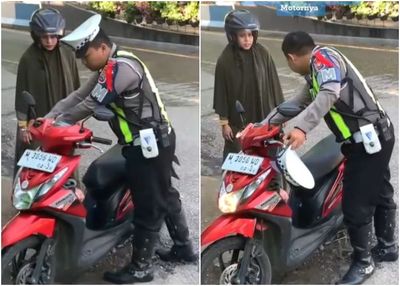 Aksi Heroik Brigadir Imam, Polisi di Sumenep yang Bantu Emak-emak saat Motornya Mati di Jalan
