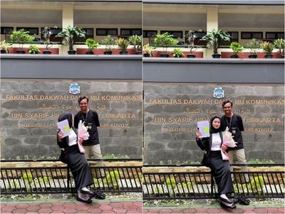 Viral Pria Beri Kejutan Manis untuk Kekasih di Momen Sidang Skripsi, Bikin Netizen Baper
