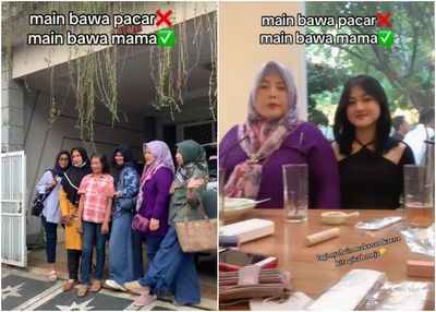 Bukan sama Pacar, Para Remaja Putri Malah Ajak Ibu Masing-masing Nongkrong di Kafe