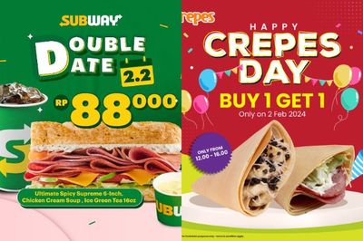 10 Promo 2.2 Februari 2024 Makanan dan Minuman, Buruan Serbu!
