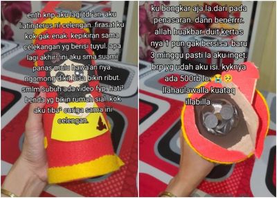 Viral Wanita Kehilangan Uang di Celengan Princess Misterius, Nyesek Tinggal Uang Receh