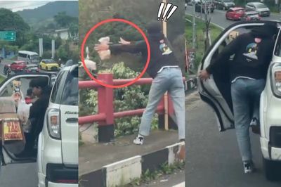 Viral Penumpang Ini Kepergok Buang Sampah ke Sungai, Netizen: Tandain Nomor Plat Mobilnya