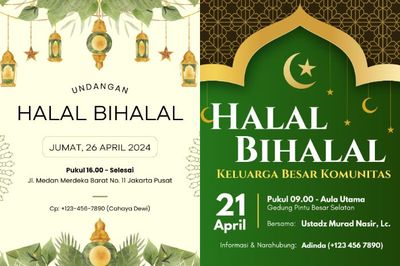 5 Contoh Surat Undangan Halal Bihalal, Bisa Kirim Lewat WA!