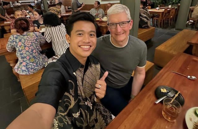 Viral! Momen CEO Apple Nikmati Sate Ayam di Jakarta Bersama Sofyan Pratama