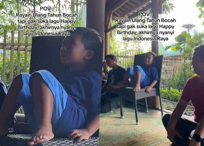 Bocah Ini Gak Suka Dinyanyiin Lagu Selamat Ulang Tahun, Akhirnya Diganti Indonesia Raya