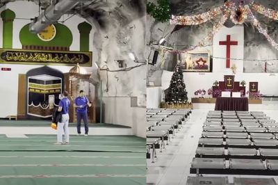 Wow! Masjid dan Gereja Ini Dibangun di Perut Bumi Kedalaman 1.700 Meter