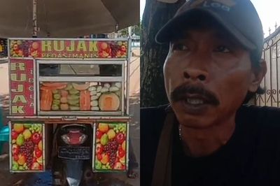 Modal Nekat Jualan Rujak, Pria Asal Sragen Ini Raup Keuntungan Sehari 1 Juta