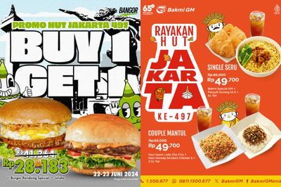 10 Promo Makanan dan Minuman HUT Jakarta 2024, Buruan Serbu!