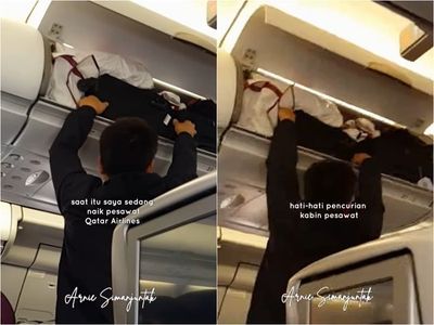 Viral Aksi Heroik Dua Penumpang Wanita Pergoki Pencuri di Pesawat, Rekaman Video Jadi Bukti
