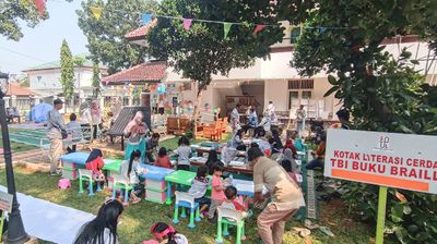 Peringati Hari Anak Nasional, Kemensos Kenalkan Taman Baca Inklusi yang Ramah Disabilitas