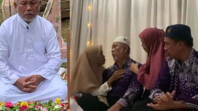 Viral Kisah Seorang Bapak Usai Pulang  Naik Haji, Ternyata Istri Tercinta Sudah Meninggal Dunia
