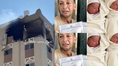Kisah Abu Al-Qumsan, Keluarganya Tewas Akibat Bom Israel saat Mengambil Akta Kelahiran Bayi Kembar