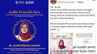 Mahasiswa Kedokteran Undip Bunuh Diri Akibat Bullying, Kemenkes Cabut Prodi Anestesi FK