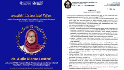 6 Fakta Pernyataan Undip Terkait Mahasiswa Kedokteran yang Bunuh Diri