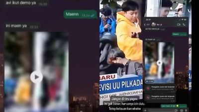 Tak Izin Orang Tua Ikut Demo Tolak Putusan MK, Seorang Mahasiswa Terciduk Emaknya Lewat Saluran TV