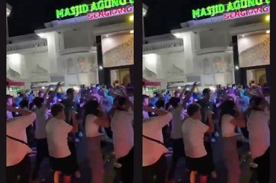 Viral Video Dugem di Halaman Masjid Agung Sengkang