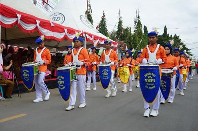 Meriah! Lomba Drum Band dan Marching Band di Sidrap Diikuti Puluhan Peserta