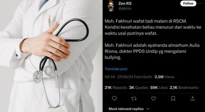 Menkes Berbela Sungkawa atas Meninggalnya Ayah Dokter Risma Aulia yang Bunuh Diri Akibat Dibully