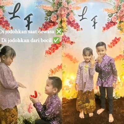 Viral! Bocil Dijodohkan Orang Tua Dari Kecil Lengkap dengan Dekorasi hingga Cincin, Netizen: Dek Kecepetan!