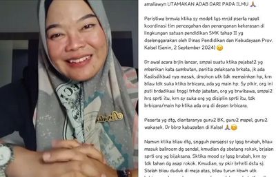 Viral! Seorang Guru Ceritakan Dirinya Diusir saat Rapat Usai Tegur Kepala Dinas yang Merokok di Ruangan ber-AC