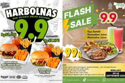 10 Promo Makanan dan Minuman 9.9 September 2024, Buruan Serbu!