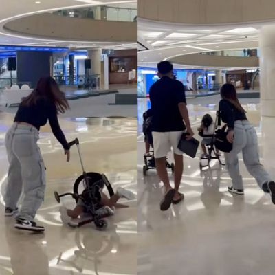 Niat Bikin Video Romantis, Ibu Muda Ini Malah Bikin Anaknya Nyungsep dari Stroller