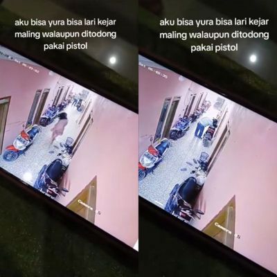 Viral Aksi Heroik Wanita Gagalkan Pencurian Motor Terekam CCTV, Netizen:  Wonder Woman Berdaster