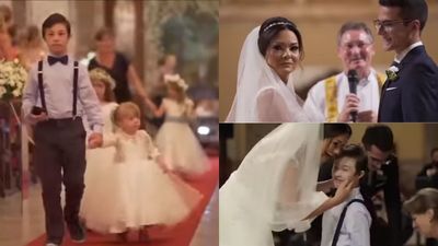 Kisah Pengantin Pria Kejutkan Mempelai Wanita dengan Kehadiran Murid Down Sindrom di Pernikahan