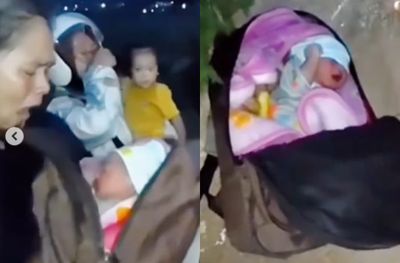 Penemuan Bayi Dalam Tas Ransel di Pinggir Jalan, Warga Batujajar Tersentuh Bayinya Masih Hidup
