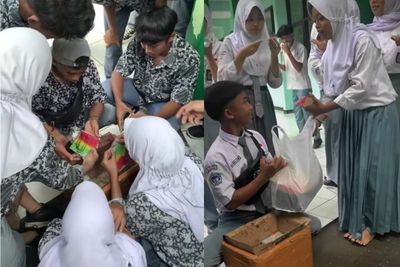 Viral! Momen Haru Siswa SMA Borong Jualan Adik Kelas hingga Bikin Kagum Warganet