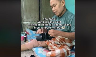 Viral Video Bapak Semirkan Sepatu Usang Putrinya hingga Bagus Lagi, Netizen: Satu Dunia Harus Tahu