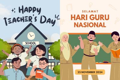 12 Gambar Poster Hari Guru Nasional 2024, Simple Aesthetic!