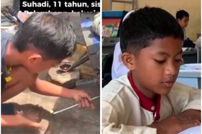 Kisah Suhadi, Montir Cilik yang Kini Kembali Bersemangat Sekolah Berkat Kehadiran Program MBG dari GoTo