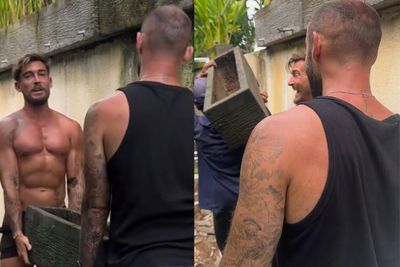 Dua Bule Dibuat Takjub oleh Abang Kuli yang Mampu Angkat Pot Bunga Beton Sendirian
