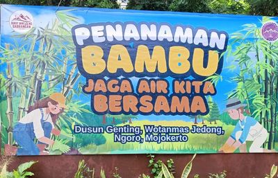 Aksi Nyata Komunitas Jaga Semesta dan Warga Mojokerto: Menyelamatkan Mata Air dengan Bambu