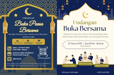 6 Contoh Undangan Buka Puasa Bersama, Bisa Share via WA!