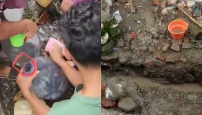 Viral Air Ajaib di Pekalongan Jadi Rebutan Warga, Ternyata Pipa PDAM Bocor