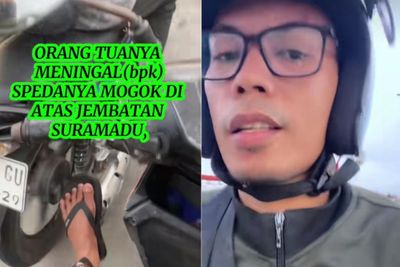 Viral! Aksi Pria Bantu Dorong Motor Pemuda yang Berduka hingga ke Rumah Sakit, Warganet: Respect