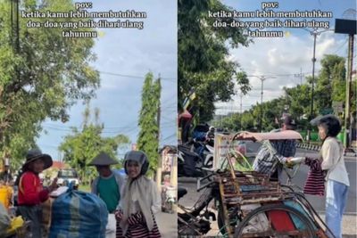 Wanita di Sumenep Ini Rayakan Ulang Tahun dengan Berbagi Makanan ke Pekerja Jalanan, Aksinya Tuai Pujian Warganet