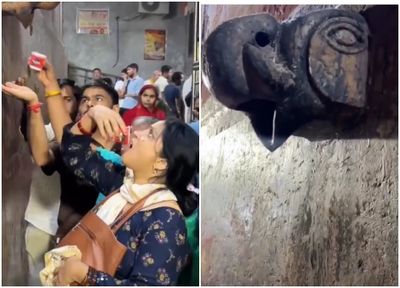 Viral Warga India Minum Air AC, Disangka Air Suci Charan Amrit dari Kaki Dewa Krishna