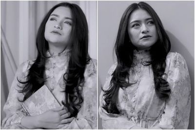 Nathalie Holscher Sumringah Usai Buka Hijab, Pamer Rambut Terurai saat Makan Bareng Adzam