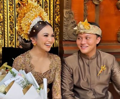 7 Potret Sakral Rizky Febian dan Mahalini Jalani Prosesi Mepamit Jelang Pernikahan