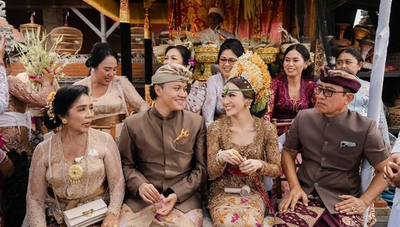 Rizky Febian dan Mahalini Raharja Resmi Melangsungkan Upacara Adat Dharma Suaka