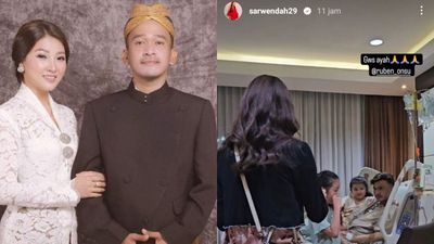 Momen Sarwendah Jenguk Ruben Onsu di Rumah Sakit: GWS Ayah