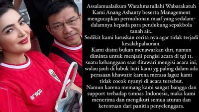 Diundang Panitia, Anang dan Ashanty Tak Dibayar untuk Nyanyi Usai Laga Timnas