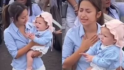 Momen Haru Jennifer Coppen dan Kamari Melepas Abu Dali Wassink untuk Terakhir Kalinya