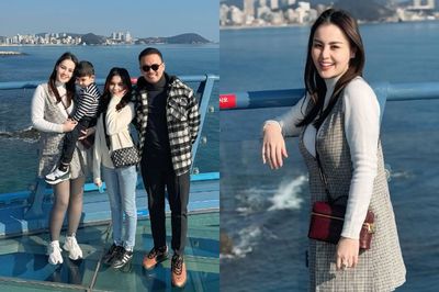4 Potret Terbaru Jennifer Dunn saat Liburan Bareng Faisal Haris dan Anak-anaknya di Korea