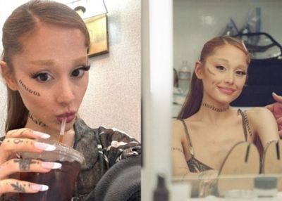 Ariana Grande Pamer Tato di Wajah, Gaya Baru atau Sekadar Riasan?