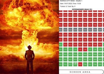 Warga Depok Jadi Penonton IMAX Oppenheimer Pertama yang Pilih Posisi Tengah Kursi Terdepan