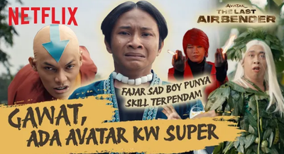 Promo Unik Avatar: The Last Air Bender ala Netflix Indonesia: Tampilkan Fajar Sadboy hingga Pesulap Merah